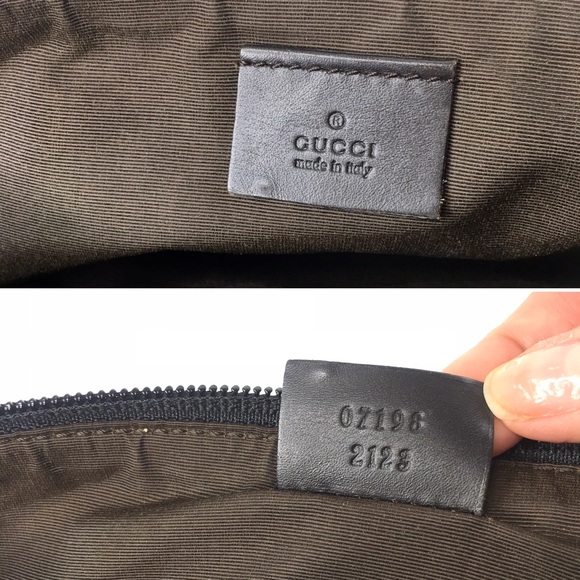 Authentic Gucci brown monogram small baguette bag - Picture 15 of 16